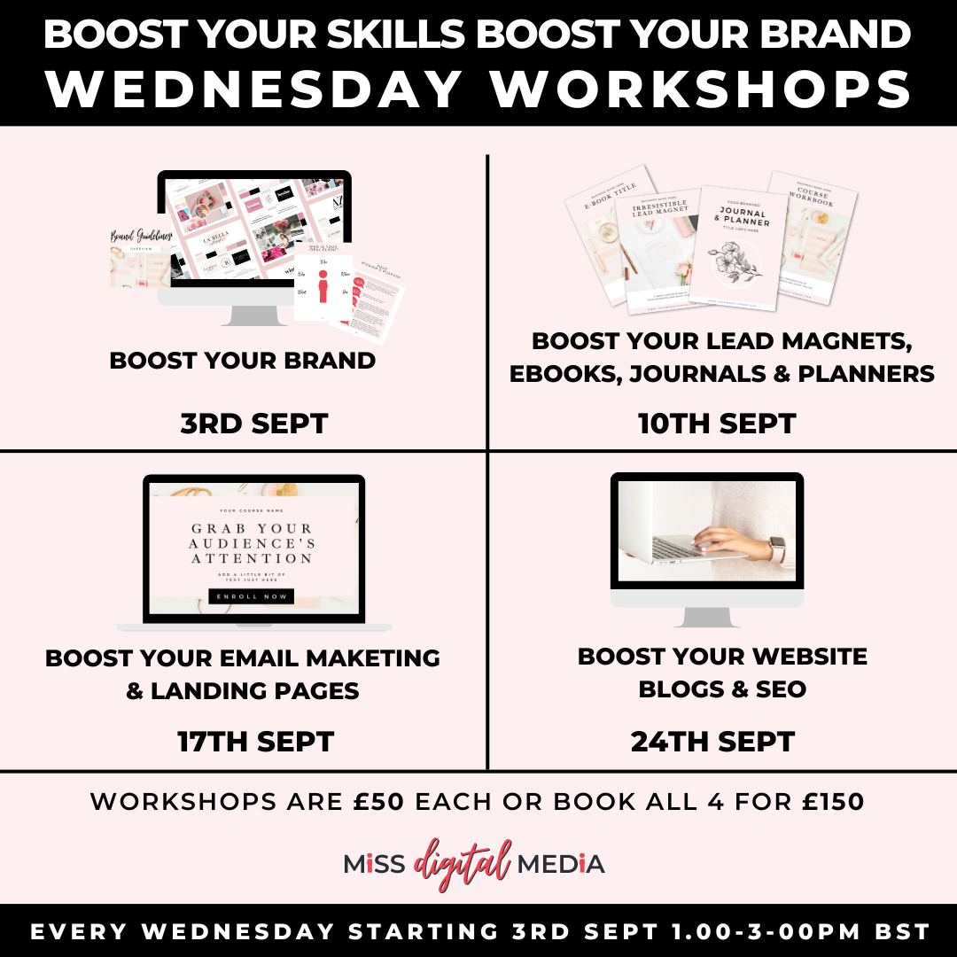 Boost Your Skills Boost Your Brand Workshops Promo (3)