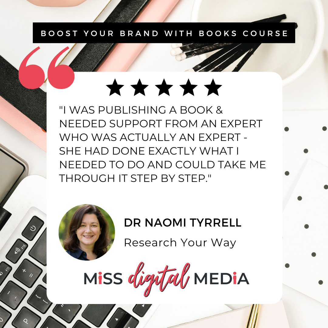 Client Testinonial Boost Your Brand with Books